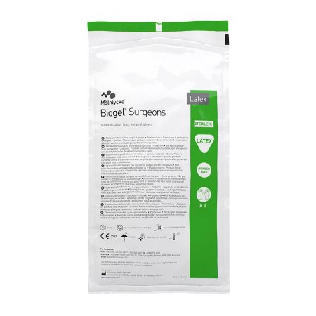 Gloves Surgical Latex P-F Biogel® Surgeons Size 7.5 Sterile Pair Latex Extended Cuff Length Micro-Textured Straw Not Chemo Approved (50PR/BX 4BX/CS) by Molnlycke Health Care US, LLC  ID 30475